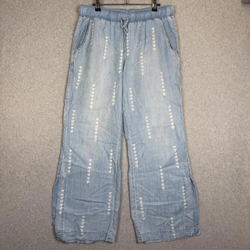 Cloth and Stone Women's Size Medium Chambray Blue Wide Leg Jeans